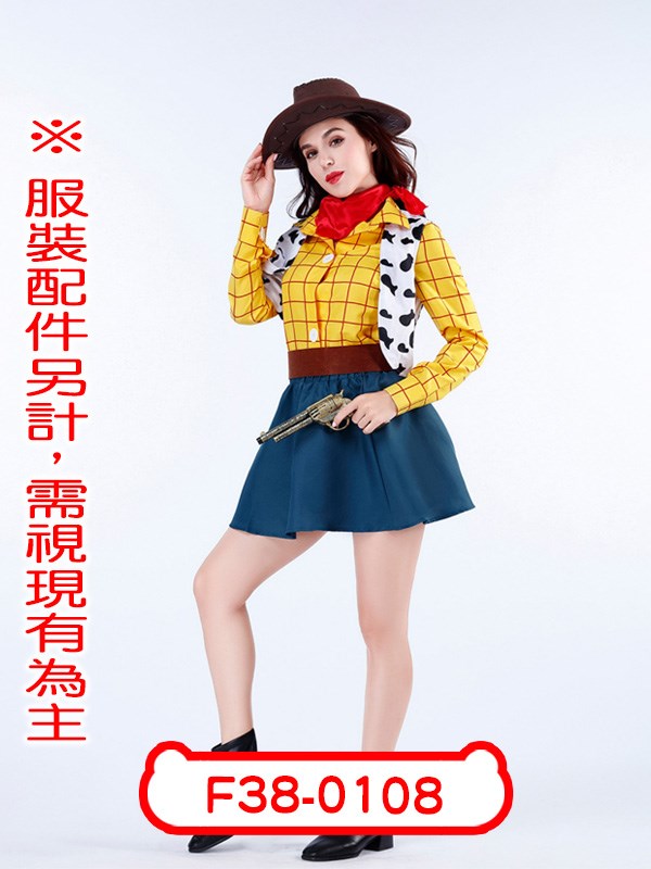 F38-0108.玩具總動員.胡迪(女版).女警長.性轉