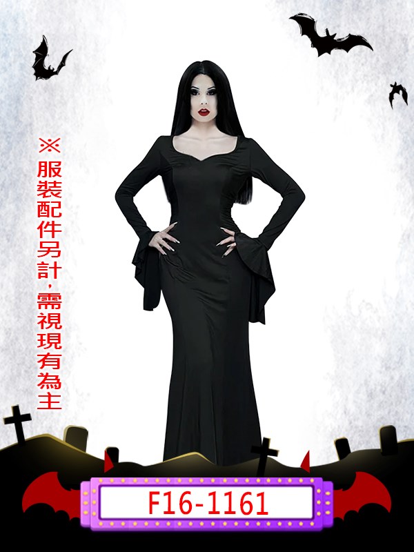 F16-1161.阿達一族.亞當斯一家.魔蒂夏·阿達.蒂絲.莫蒂西亞.星期三.哥特風.魔女.女巫