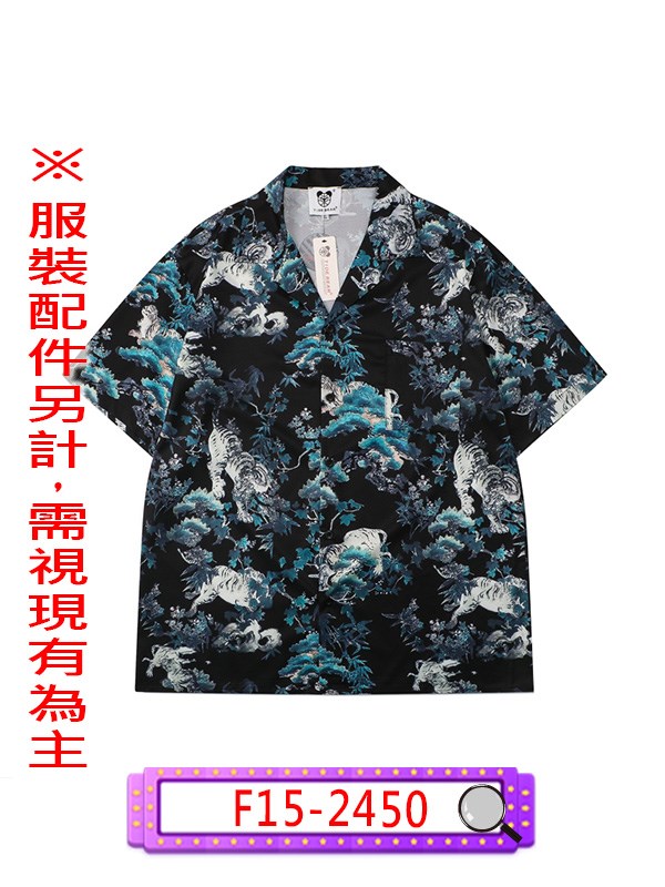 F15-2450.花花公子襯衫.舞台.表演.復古風.搞怪.不良少年.花襯衫.流氓.混混.黑道老大.民國民初