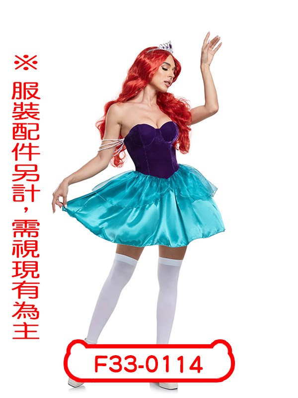 F33-0114.小美人魚公主.愛麗兒.迪士尼