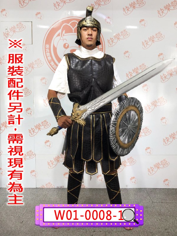 W01-0008-1-肌肉羅馬武士.羅馬.戰爭.中世紀.白色.白袍.桂冠.戰士.平民.雅典.
