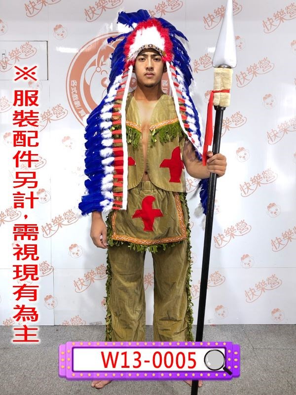 W13-0005 男印地安.印地安. 酋長.羽毛頭飾.美國原住民.印第安.瑪雅人.
