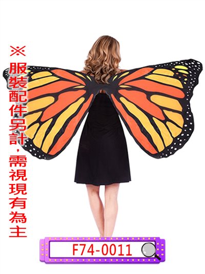 橘黃蝴蝶翅膀