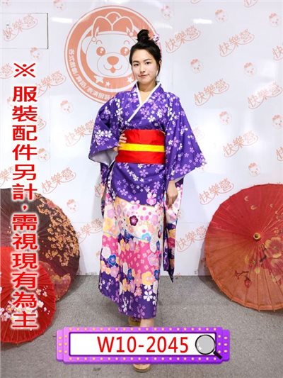 日式和服(紫底小花)