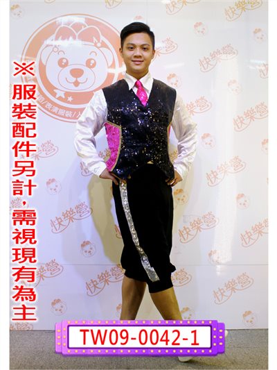 黑銀邊七分褲