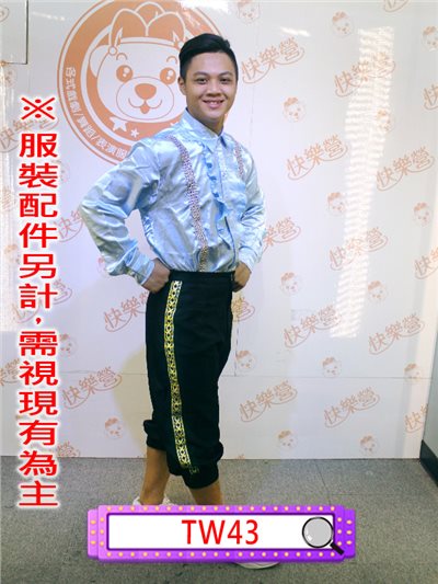 黑金邊七分褲