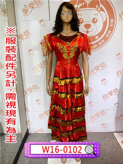 紅金紗綉西班牙